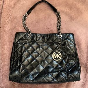 Michael Kors Susannah Bag large black leather excellent condition